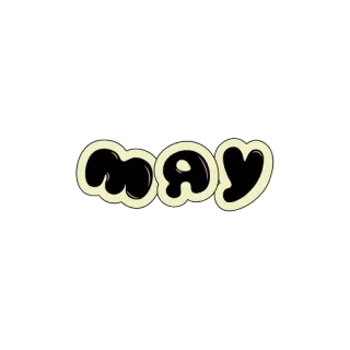 ☺️ MAY Mayo, Mes, Calendario, Primavera, Fecha, Mes del año whatsapp sticker