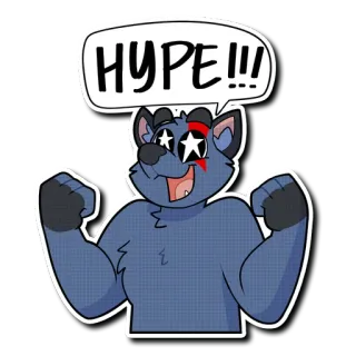 🤩 HYPE!!! whatsapp sticker
