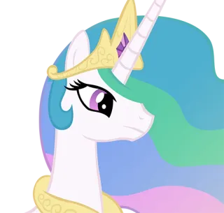 🙁 Princess Celestia My Little Pony принцесса, пони, селестия, мультфильм, магия, дружба telegram sticker
