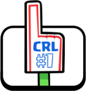 👆 CRL #1 doigt en mousse, sport, numéro un, CRL telegram sticker