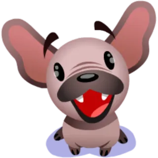 😃 cachorro, animal, desenho animado, fofo telegram sticker