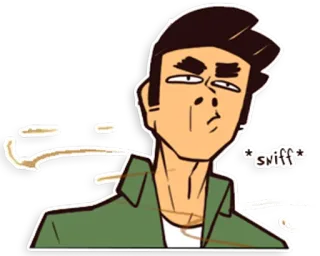 😷 sniff Cartoon, Illustration, Schnüffeln, Charakter, Emotion telegram sticker
