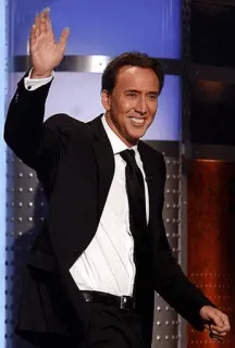 🥃 Nicolas Cage actor, celebrity, portrait, man, smile telegram sticker