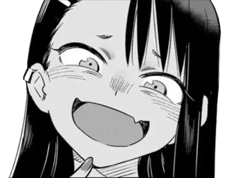 🖤 Nagatoro Don't Toy With Me, Miss Nagatoro anime, manga, nagatoro, dont toy with me miss nagatoro, cartoon, character telegram sticker