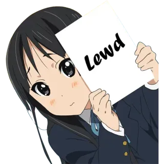 😳 Lewd Anime, Personaje, Chica, Picante, Señal telegram sticker