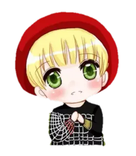 😁 chibi, anime, cartoon, character, cute, illustration telegram sticker