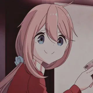 🌸 Nadeshiko Kagamihara Yuru Camp Anime, Carino, Campeggio, Ragazza, Nadeshiko, Yuru Camp telegram sticker