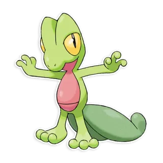 🍃 Treecko Pokemon pokemon, treecko, lizard, green, cute telegram sticker