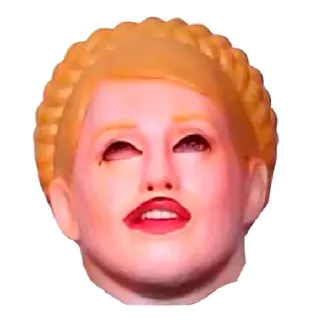 😀 portrait, face, blond hair, head, person whatsapp sticker