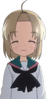 😊 Anime, Chica, Personaje, Lindo, Uniforme escolar whatsapp sticker