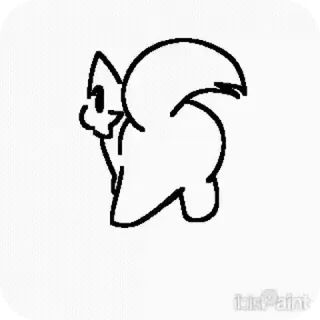 🤭 sóc, hoạt hình, động vật, dễ thương, đơn giản, phác thảo telegram sticker