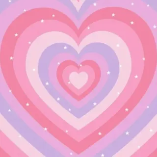 ❤️ heart, pink, purple, pastel, love, stars, cute telegram sticker