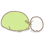 😶 角落生物, 可爱, 贴纸, 卡哇伊, 卡通 telegram sticker