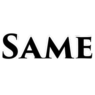 🅱️ SAME одинаковый, текст, слово telegram sticker