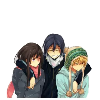 😎 Yato Noragami anime, noragami, yato, hiyori, yukine, manga, characters whatsapp sticker