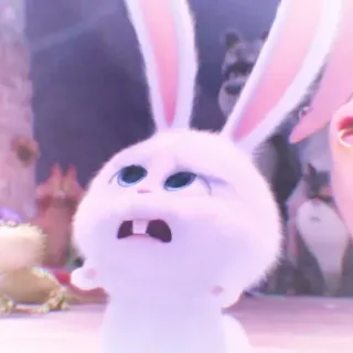 🐰 Snowball The Secret Life of Pets kelinci, imut, binatang, hewan peliharaan, kartun telegram sticker