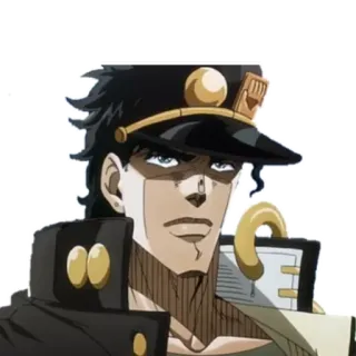 👀 Jotaro Kujo JoJo's Bizarre Adventure Jotaro, JoJo, Anime, Personaggio, Le Bizzarre Avventure di JoJo telegram sticker