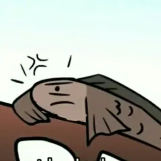 📍 魚, 怒り, 漫画, 絵文字 telegram sticker
