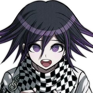 😀 Kokichi Oma Danganronpa Anime, Manga, Tím, Tóc, Lãnh đạo tối cao telegram sticker