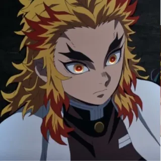 🙁 Kyojuro Rengoku Demon Slayer Anime, Demon Slayer, Kyojuro Rengoku, Mangá, Pilar das Chamas telegram sticker