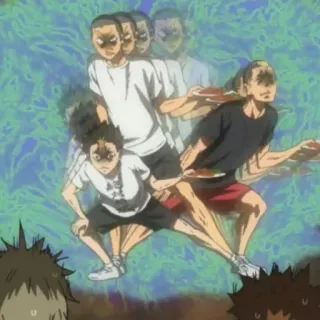 🏐 anime, motion, characters, running whatsapp sticker