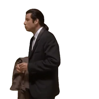 😤 John Travolta, Pulp Fiction, Anzug, Schauspieler whatsapp sticker