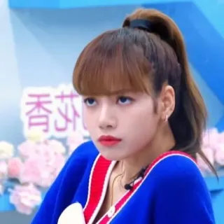 🤨 Lisa 香莎 lisa, penyanyi, selebriti, kpop, wanita, asia telegram sticker