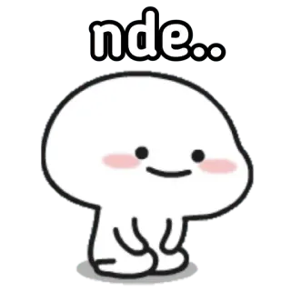 ✨ nde.. Dibujos animados, Mono, Sticker, Mancha whatsapp sticker