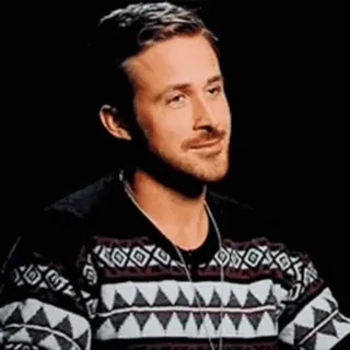 ❤️ Ryan Gosling célébrité, acteur, Ryan Gosling, portrait, homme, film, star de cinéma whatsapp sticker