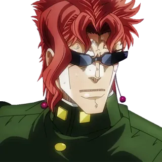 😎 Noriaki Kakyoin JoJo's Bizarre Adventure Anime, Manga, Kakyoin, Jojos Bizarre Adventure, Charakter, Noriaki Kakyoin telegram sticker