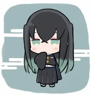 ☁️ Anime, Chibi, Carino, Personaggio, Manga whatsapp sticker