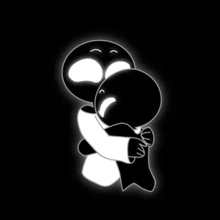 🫶 hug, love, friendship, emotions, cartoon, empathy telegram sticker