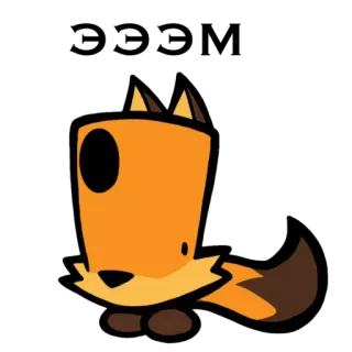 🤪 cáo, hoạt hình, động vật, dễ thương, nhân vật whatsapp sticker