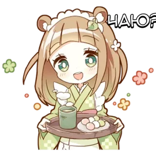 Тануки-тян - @tg_sticks telegram stickers