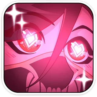 😍 anime, miłość, oczy w serca, iskra, kreskówka telegram sticker