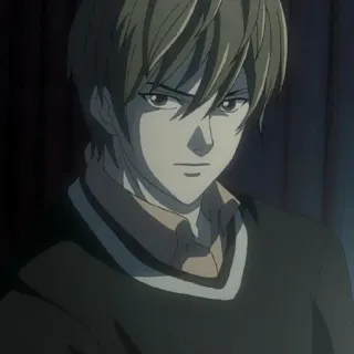 🍎 Light Yagami Death Note Anime, Death Note, Light Yagami, Mangá, Personagem telegram sticker