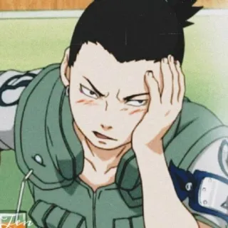 🤦‍♀️ Shikamaru Nara Naruto anime, naruto, shikamaru nara, cartoon, character, ninja, lazy telegram sticker