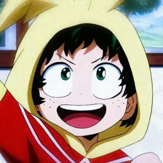 ⚓ Izuku Midoriya My Hero Academia Anime, Manga, Süß, Deku, Held, Izuku Midoriya, My Hero Academia telegram sticker