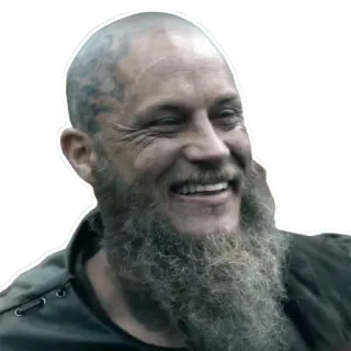 😂 Ragnar Lothbrok Vikings викинг, рагнар, лотброк, викинги, исторический, сериал, персонаж whatsapp sticker