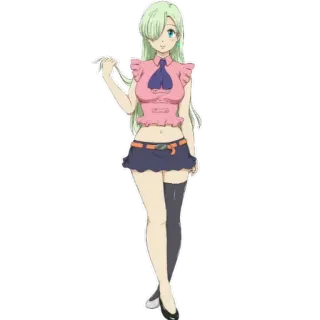 🙂 Elizabeth Liones The Seven Deadly Sins Anime, Personagem, Elizabeth Liones, The Seven Deadly Sins telegram sticker