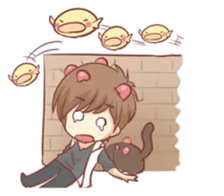 😨 Anime, Fofo, Desenho animado, Emocional, Triste, Chorando telegram sticker