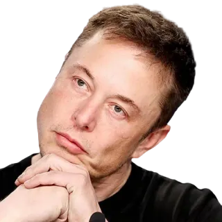 🤔 Elon Musk elon musk, tecnologia, empresário, celebridade telegram sticker