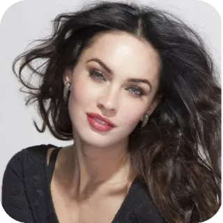 💇 Megan Fox actress, woman, celebrity, portrait, model, beautiful, person telegram sticker