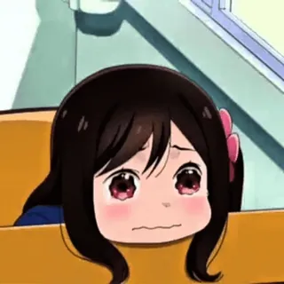 🐾 Anime, Manga, Triste, Lindo, Dibujos animados, Ilustración telegram sticker