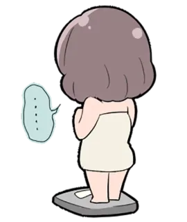 Little cute girl Momo telegram stickers