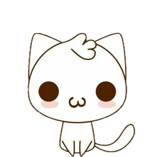 🐱 cat, cute, animal, kawaii, sticker, cartoon telegram sticker