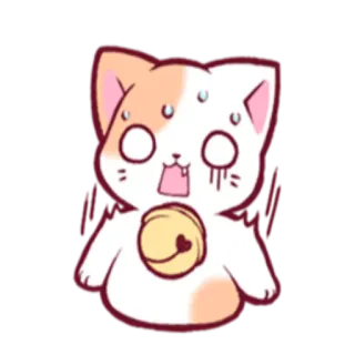😱 Katze, süß, Aufkleber, Katzenartig, Tier, Cartoon whatsapp sticker