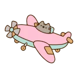 Animated Pusheen @IMG2D telegram stickers