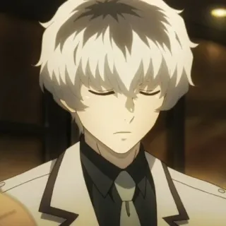 🎩 Ken Kaneki Tokyo Ghoul Anime, Capelli bianchi, Tokyo Ghoul, Ken Kaneki, Ghoul, Manga, Personaggio telegram sticker