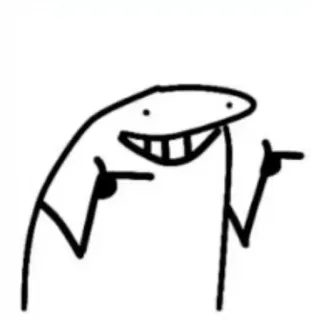 🦦 manusia stik, meme, menunjuk, kartun, gambar, karakter telegram sticker